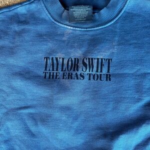 Taylor Swift The Eras Tour Blue Sweatshirt Small